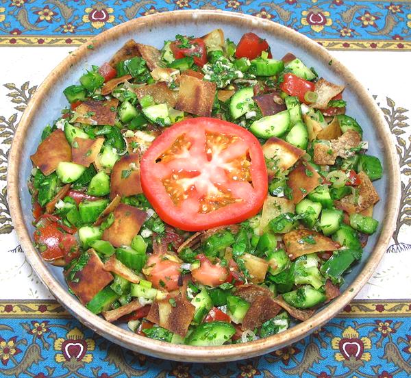 Bowl of Fattoush Salad