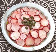 Dish of Radish Lemon Salad