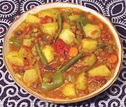 Dish of Aromatic Vegetable Tajine