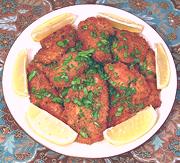 Plate of Pan Fried Lamb Nuts