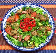 Bowl of Fired Eggplant Salad