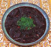 Bowl of Glazed Beets & Greens