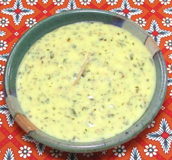 Bowl of White Lemon Sauce