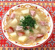 Bowl of Polish Sauerkraut Soup