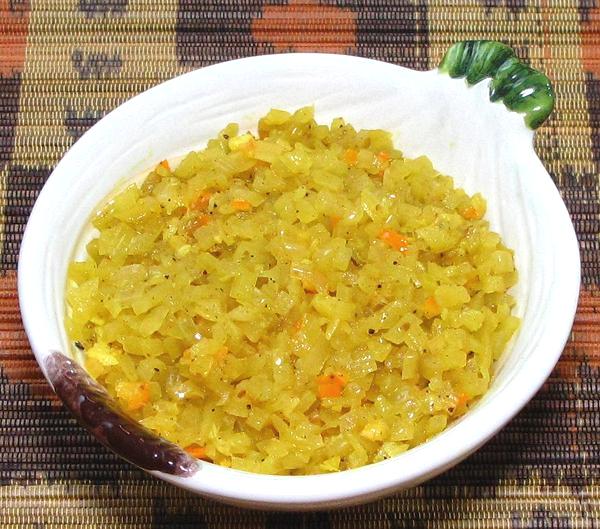 Bowl of Green Papaya Chutney