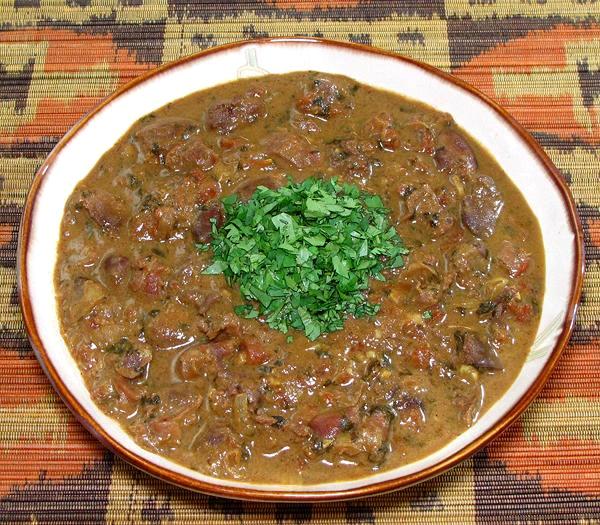 Bowl of Chicken Giblet Curry