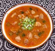 Bowl of Chicken Peanut Soup