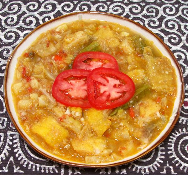 Bowl of Fish & Vegetable Stew