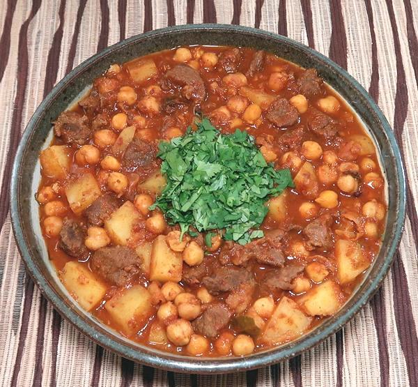 Dish of South African Lamb Curry