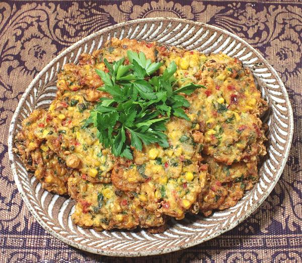 Dish 0f Corn & Shrimp Fritters