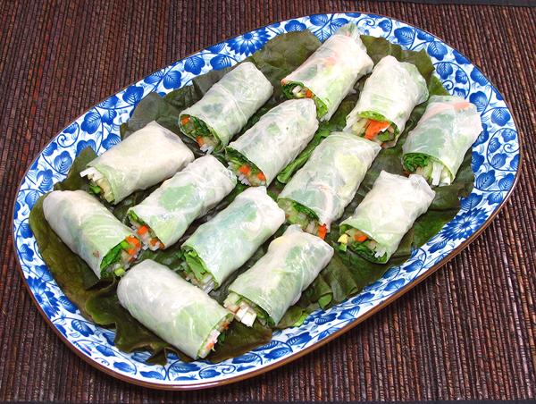 Summer Rolls on Platter