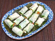 Platter of Cambodian Summer Rolls