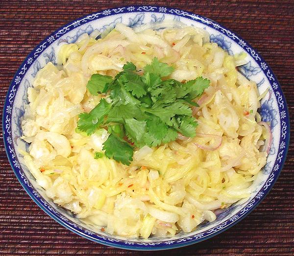 Dish of Chicken Foot Green Mango Salad