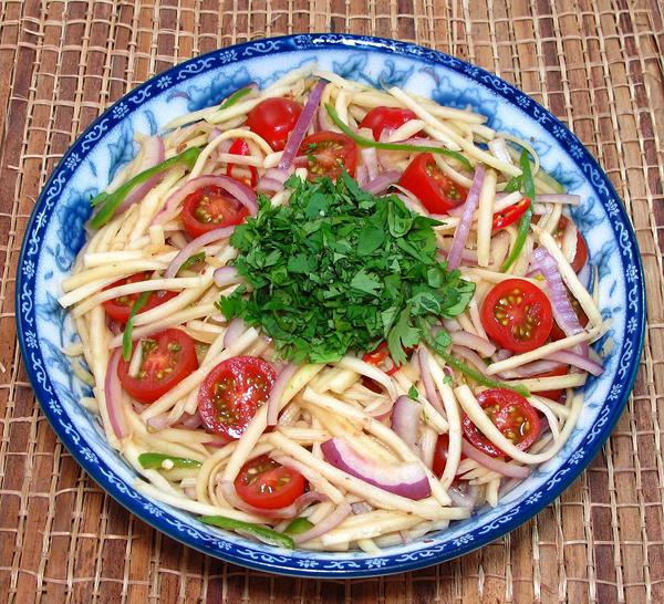 Dish of Green Mango Salad