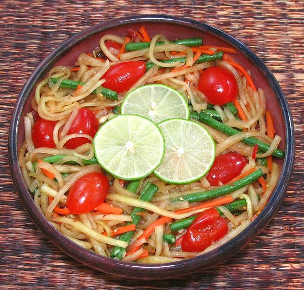 Dish of Green Papaya Salad #1