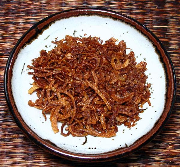 Small Dish of Crisp Fried Shallots