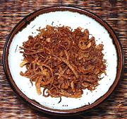 Small Dish of Crisp Fried Shallots