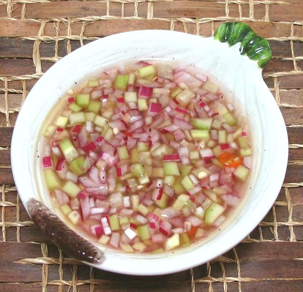 Small Bowl of Vinegar Cucumber Dip