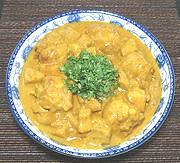 Dish of Chicken Potato Curry