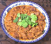 Dish of Beef Curry Dry Fried