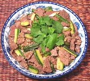 Dish of Beef with Zucchini