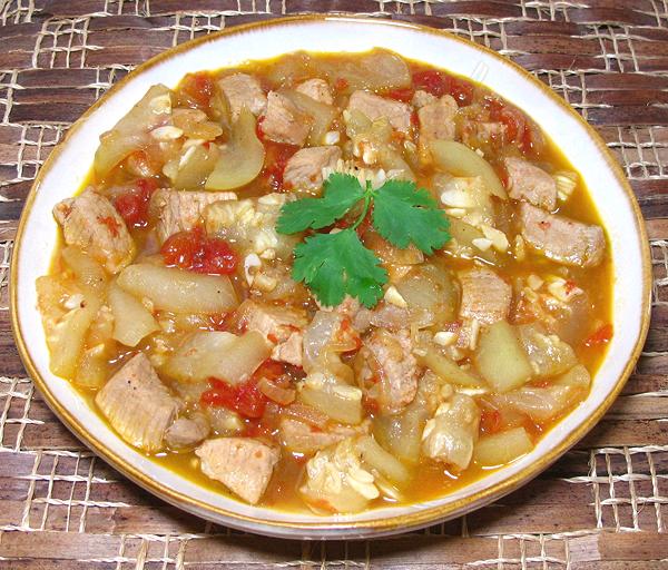 Bowl of Philippine Pork & Upo Adobo