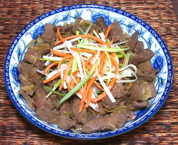 Dish of Pork Liver Sauté