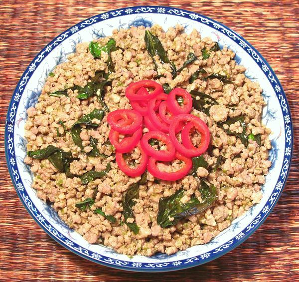 Dish of Spicy Ground Pork