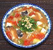 Bowl of Sour Snakehead Fish Soup