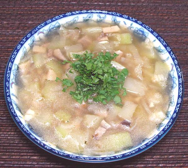 Bowl of Pork & Opo Gourd Soup