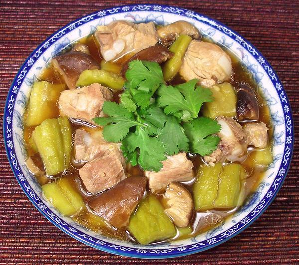 Bowl of Pork Rib & Bitter Melon Soup