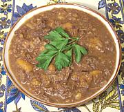 Dish of Lamb & Apricot Stew