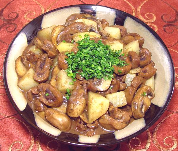 Dish of Kidneys in Madeira Sauce