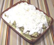 Gratin Dish of Green Enchiladas