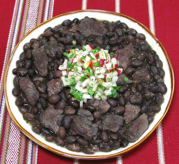 Bowl of Yucatán Pork & Beans