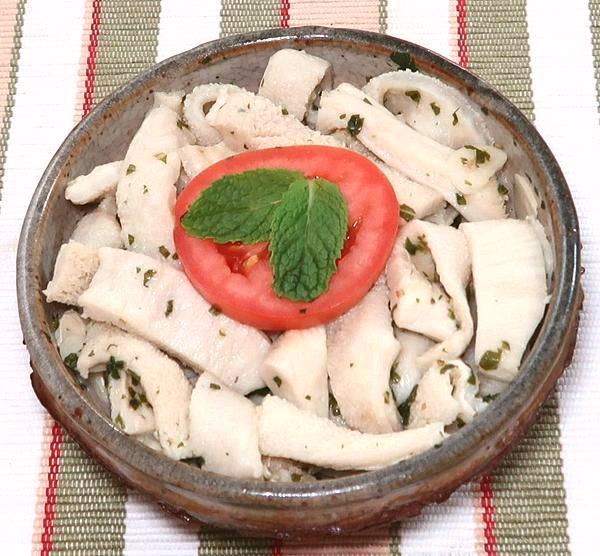 Dish of Herb Marinated Tripe