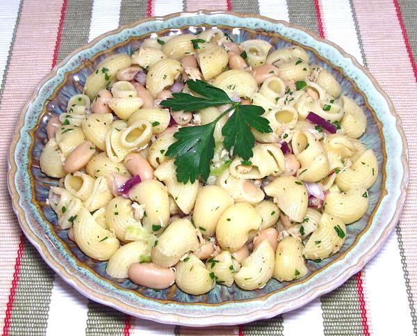 Dish of Pasta Salad with Tuna