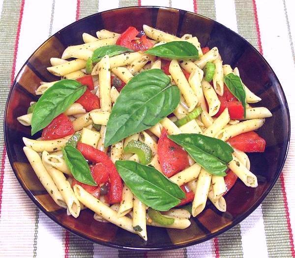 Bowl of Cold Pasta Salad Pizzaiola