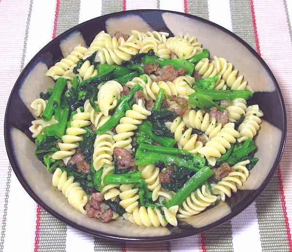 Dish of Pasta with Rapini