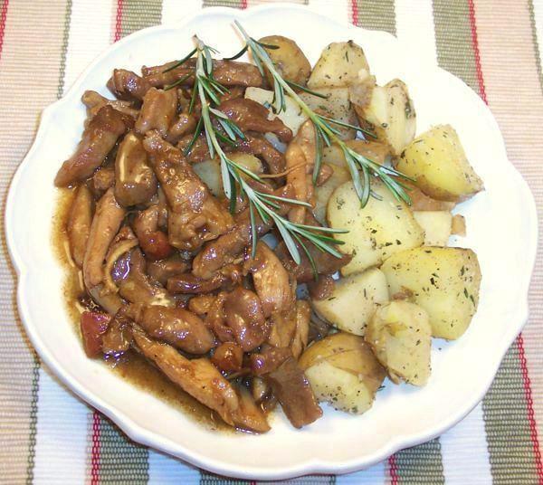 Dish of Chicken & Pork with Port