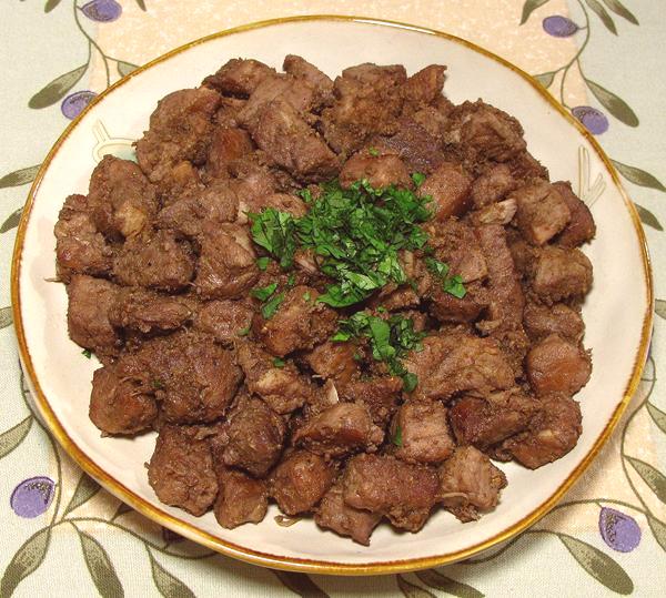 Dish of Pork with Coriander