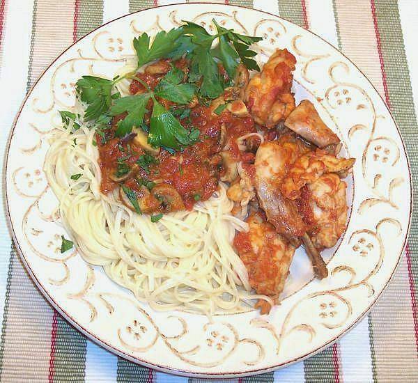 Dish of Rabbit with Pasta