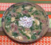 Bowl of Barley and Beef Soup